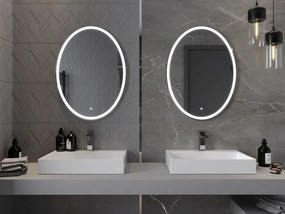 Mexen Elz specchio da bagno retroilluminato 60 x 80 cm, LED 6000K, antinebbia - 9802-060-080-611-00