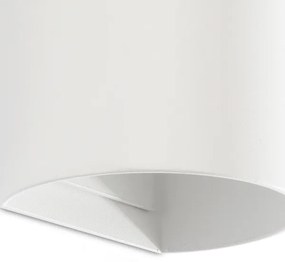 FARO 40538 - Applique SOLE 2xGU10/8W/230V bianco arrotondato