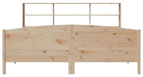 Letto libreria senza materasso 180x200 cm in legno di pino