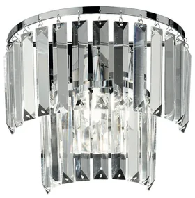 Lampada applique cristallo 1 luce G9 - CASTLE Silver