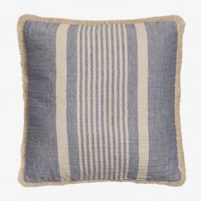 Cuscino quadrato in cotone (45x45 cm) Korjen Blu lavanda - Sklum