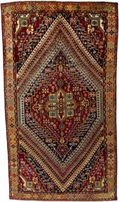 Shiraz Tappeto 320x180 (Iran) Annodato A Mano
