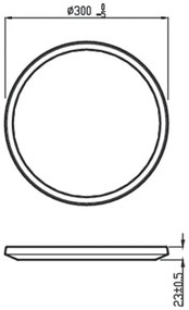 Philips - Plafoniera LED dimmerabile  SCENE SWITCH LED/18W/230V