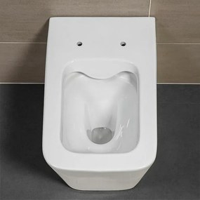 Sanitari filomuro Rimless serie Malaga completo di sedile rallenty