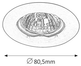 Rabalux 1090 - Lampada da incasso SPOT RELIGHT 1xGU5,3/50W/12V