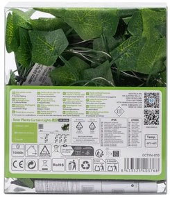 Aigostar - Catena LED solare 70xLED/4x1m IP65 bianco caldo ivy