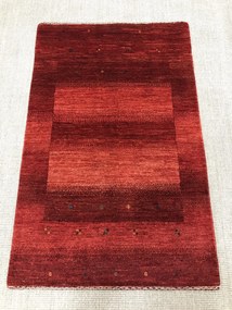 Loribaft Tappeto 130 x 80 Rosso (Iran) Annodato A Mano