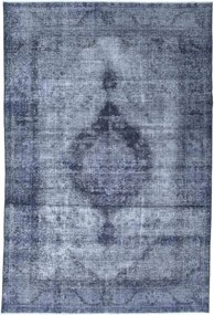 Vintage Tappeto 190x290 Blu (Iran) Annodato A Mano