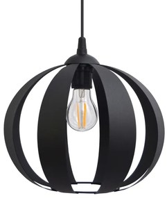 Lampadario a sospensione con filo NEWTON 1xE27/15W/230V nero