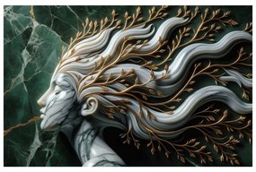 Quadro su tela – Dea della foresta con rami tra i capelli