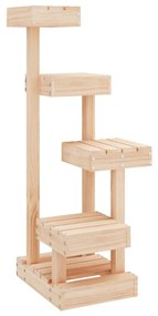 Albero per gatti 45,5x49x103 cm in legno massello di pino