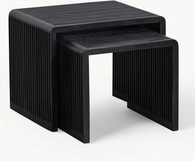 Set di 2 tavolini in legno di teak Willa