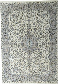 Kashan Tappeto 350 x 250 Beige (Iran) Annodato A Mano