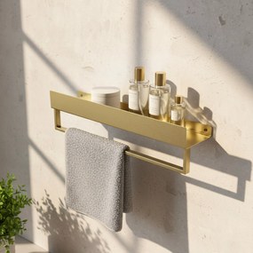 Mensola da bagno SF01 60cm gold brush