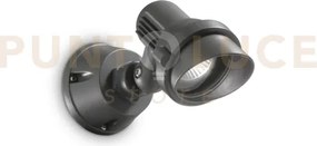 Terra applique da esterno antracite 1 luce attacco gu10 10x25cm ip65