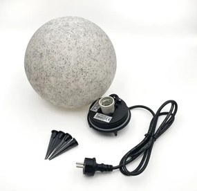 Lampada decorativa da esterno LUMISTONE 1xE27/15W/230V IP65 Ø 25 cm