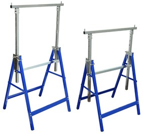 Coppia Di Cavalletti Estensibili Con Gambe Fisse /