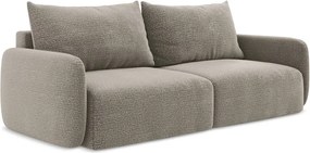 Divano beige allungabile/con contenitore 238 cm Kalena – Makamii