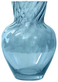Vaso arredo vetro 25 cm blu