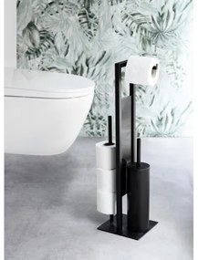 WENKO 25400100 - Scopino WC RIVALTA 18x70 cm nero
