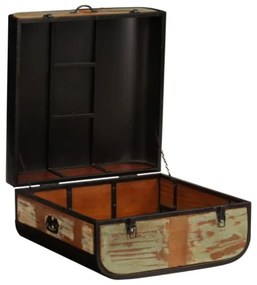 Baule in Legno Massello di Recupero 60x60x35 cm