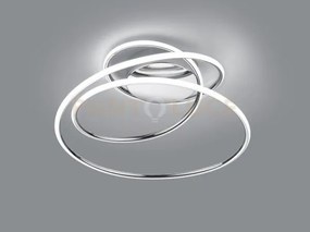 Bologna plafoniera led 36w 5100lm, 4000k cromo con dimmerazione ad ...