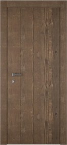 Porta interna a battente Woody in legno di abete colore rovere, L 80 x H 210 cm, apertura reversibile