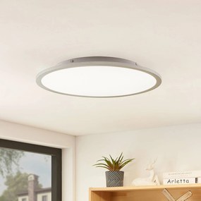 Plafoniera a LED Narima Lindby, Alluminio / Grigio / Zincato, Cucina, Plastica, Moderno, Plafoniera LED