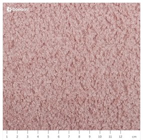 Poltrona relax rosa in tessuto bouclé Kukumo - Ame Yens