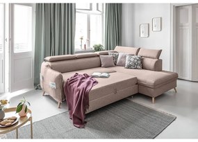 Divano letto angolare beige (angolo destro) Sweet Harmony - Miuform