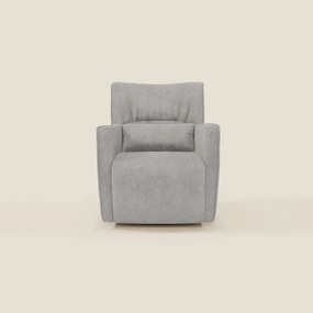 Tulla Poltrona girevole in tessuto impermeabile T02 grigio chiaro