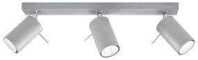 Plafoniera da soffitto in Acciaio 3xGU10 RING 3 Orientabile Grigia