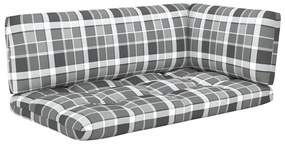 Set divani in pallet con cuscini 4 pz in pino impregnato