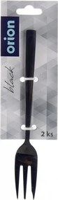 Forchettine da dolci in set nere in acciaio inox 2 pz Black – Orion