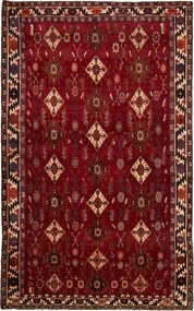 Shiraz Tappeto 260x160 Rosso (Iran) Annodato A Mano