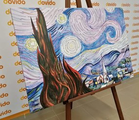 Quadro su tela – Riproduzione Notte stellata - Vincent van Gogh