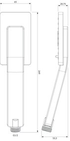 OMNIRES JIMJIM-RBL - Doccia portatile JIMJIM opaco nero