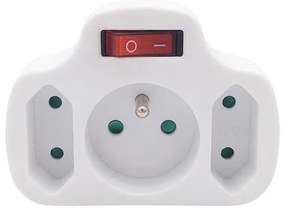 Solight P103 - Multiprese 1P 10A + 2P 2,5A con interruttore