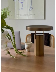 Lampada da tavolo dimmerabile a LED in bronzo con paralume in metallo (altezza 28 cm) BringMe - Hübsch