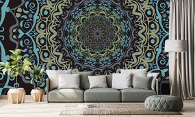 Carta da parati – Mandala astratta in stile vintage