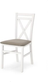 Sedia imbottita Dariusz bianca - H 90 cm