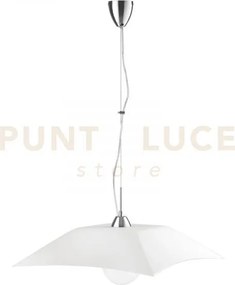 Lampadario a sospensione osiride bianca 1 luce attacco e27 50x50x12...