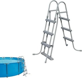 Bestway 58330 scala scaletta 3 gradini per piscine alte 107 cm