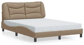 Giroletto Con Luci Led Cappuccino 140x200 Cm İn Similpelle /