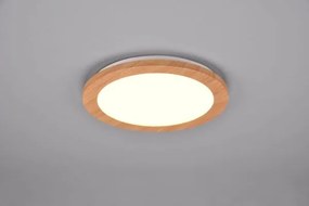 Plafoniera camillus led rotonda effetto legno r62921535