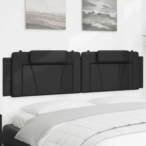 Cuscino Testiera Nero 200 Cm İn Similpelle /
