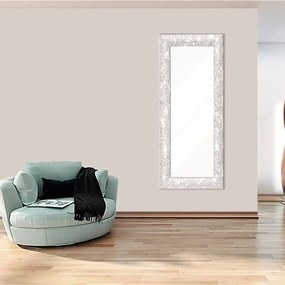 Specchio Glitterata rettangolare in legno bianco 62 x 162 cm