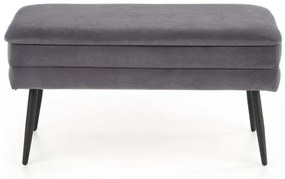 Panca con contenitore VELVA 37x78 cm grigio