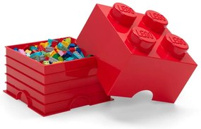 Scatola portaoggetti rossa quadrata - LEGO®