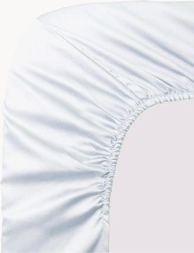 Lenzuolo con angoli boxspring in raso di cotone Ava